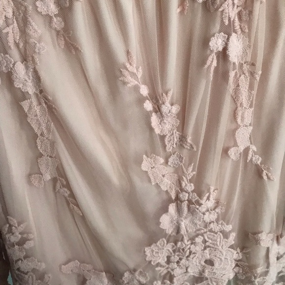 Pink sheer off the shoulder top - Picture 3 of 3